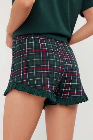 Italian Fashion Foggia kr.r. kr.sp. Nocna piżama, zielony/druk