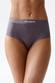 Atlantic 3CLP-009 3-pack Majtki wysokie figi, beżowy/kamienny/miętowy
