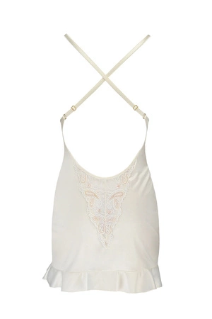Casmir Inoe chemise Nocna komplet koszulka + stringi, ecru