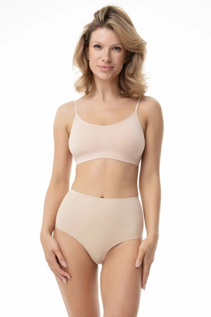 Julimex Amber Brasil Maxi Majtki wysokie brazyliany, beżowy