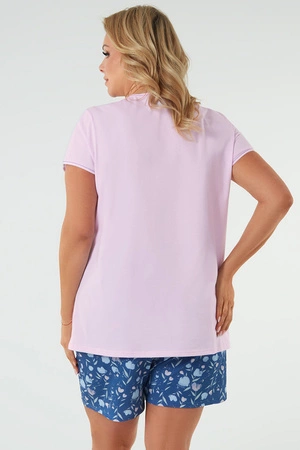 Italian Fashion Tulip kr.r. kr.sp. Nocna piżama, róż/druk