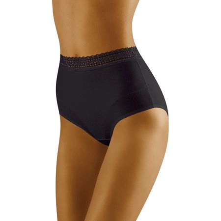 Wol-Bar Eco-Go Majtki wysokie figi, czarny