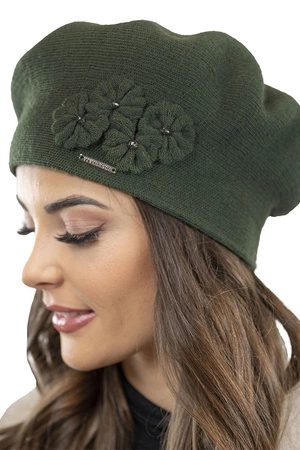 Vivisence 7006Kmpl Komplet beret+szalik, zielony