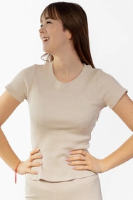 Dkaren Halima-Kpl Komplet legginsy + bluzka, beż