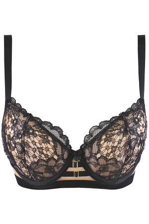 Axami V-11841 Biustonosz miękki, czarno-beżowy