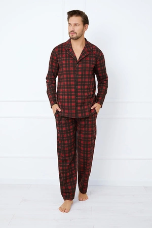 Italian Fashion Nicolas dł.r. dł.sp. Nocna piżama, druk/czerwony