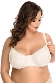 Nessa Mamma Lace N504 Maxi Biustonosz miękki, ecru