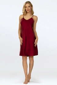 Dkaren Amina-Ha Nocna koszulka, bordo