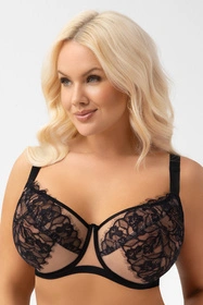 Gorsenia G001 Lexi Biustonosz miękki, czarny