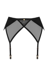 Obsessive Nesari garter belt Pas do pończoch niski, czarny