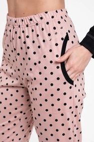 Italian Fashion Bonilla dł.r. dł.sp. Nocna piżama, czarny/druk