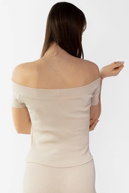 Dkaren Bayo-Kpl Komplet legginsy + bluzka, beż