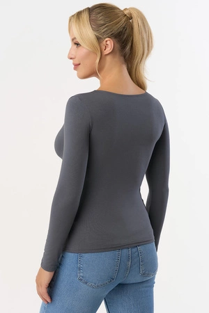 Babell Manati dł.r. Bluzka klasyczna, stalowy