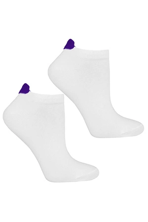 Moraj CSD170-544 Skarpety stopki, white/purple