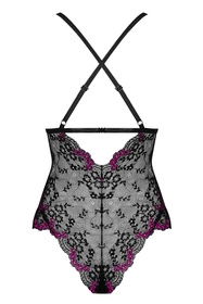 Obsessive Vanessme teddy Body sexy, czarny
