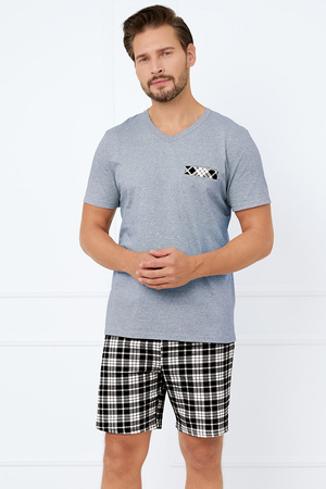 Italian Fashion Klark kr.r. kr.sp. Nocna pi�ama, melan�/druk