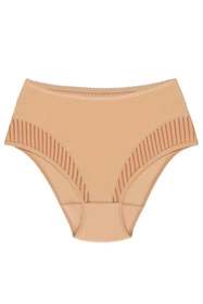 Wol-Bar Eco-QI Majtki wysokie figi, beżowy