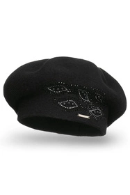 Vivisence 7051 Nakrycie głowy beret, czarny