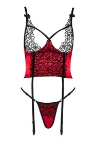 Beauty Night Olena corset BN6695 Gorset sexy, red