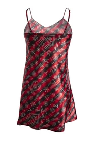 Dkaren DK-HK-012 Nocna koszulka, czerwono-czarny