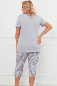 Italian Fashion Ibena kr.r. sp.3/4 Nocna piżama, melanż/druk