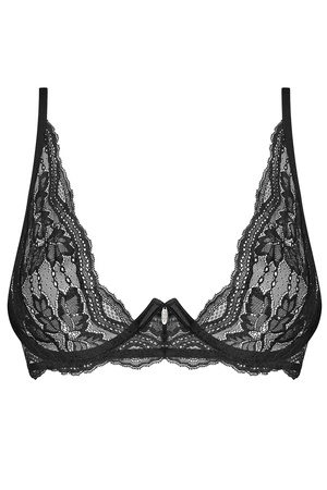 Obsessive Nutris bra Biustonosz braletka, czarny