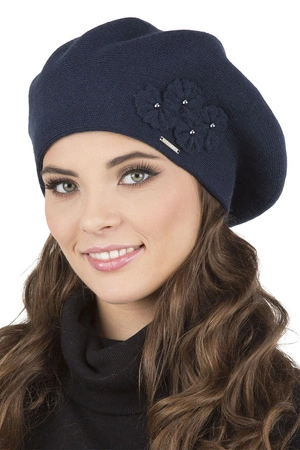 Vivisence 7006Kmpl Komplet beret+szalik, granatowy