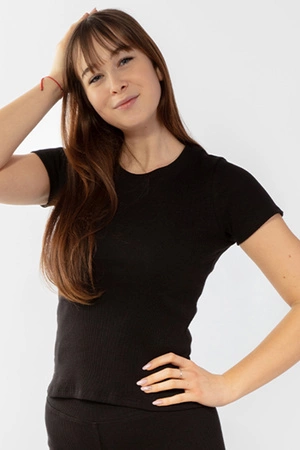 Dkaren Halima-Kpl Komplet legginsy + bluzka, czarny