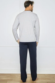 Italian Fashion Zbyszek dł.r. dł.sp. Nocna piżama, melanż/granat