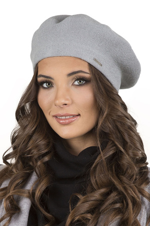 Vivisence 7005 Nakrycie g�owy beret, jasnoszary