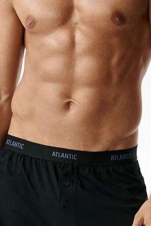 Atlantic 2MBX-0255 2-pack Majtki bokserki, czarny/denim