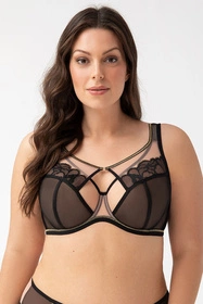 Gorsenia K758 Saanvi Biustonosz miękki, czarny