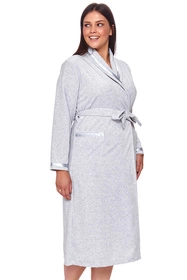 Doctor Nap SWA.1078 Nocna szlafrok, grey melange