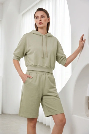 Vivisence 9210kmpl Komplet szorty + bluza, oliwkowy