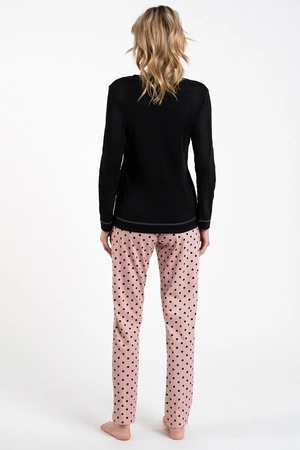 Italian Fashion Bonilla dł.r. dł.sp. Nocna piżama, czarny/druk