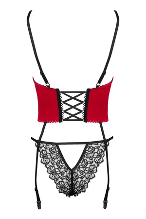 Beauty Night Olena corset BN6695 Gorset sexy, red