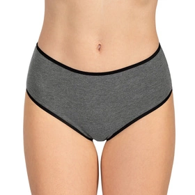 Vivisence 4017 Majtki wysokie figi, gumka czarna: grafit