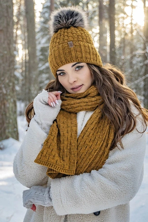 Vivisence 7015S Szalik lub apaszka szalik, ciemny żółty