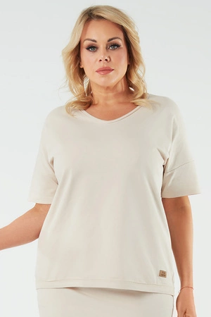 Italian Fashion Madri kr.r. Bluzka klasyczna, beż