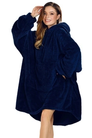 Vivisence 5028 Nocna szlafrok, granatowy