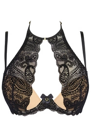 Axami V-10061 Biustonosz usztywniany, karmelowo-czarny