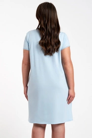 Italian Fashion Arietta kr.r. Nocna koszula, niebieski