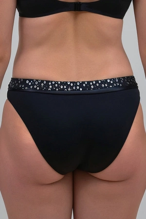 Vivisence 3230M Kostium kąpielowy figi, czarno-srebrny