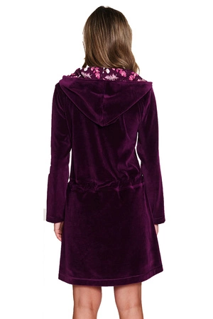 Doctor Nap SWO.1008 Nocna szlafrok, burgundy