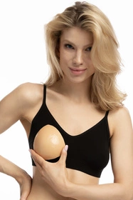 Julimex WS-28 wkładki piankowe obustronnie klejone bikini push up Akcesoria do biustonosza wkładki, beżowy