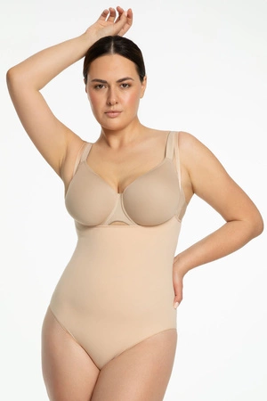 Julimex 419 Seamless Body Open Bust Body wyszczuplające, beżowy