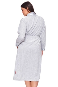 Doctor Nap SWA.1078 Nocna szlafrok, grey melange
