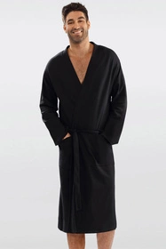 Dkaren Harry Nocna szlafrok, czarny