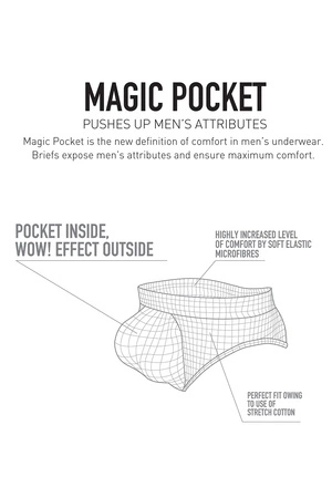 Atlantic BMP-1581 Majtki slipy, czarny