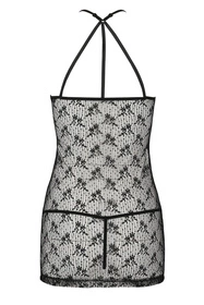 Passion Azalia chemise Nocna komplet koszulka + stringi, black